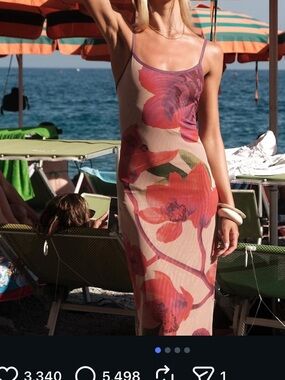 With Harper Lu Mesh Fuschia Bloom dress